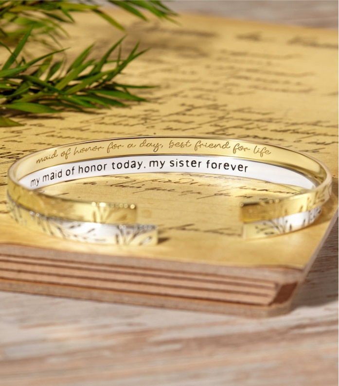 My Sister’s Keeper – Minimalist Maid of Honor Cuff